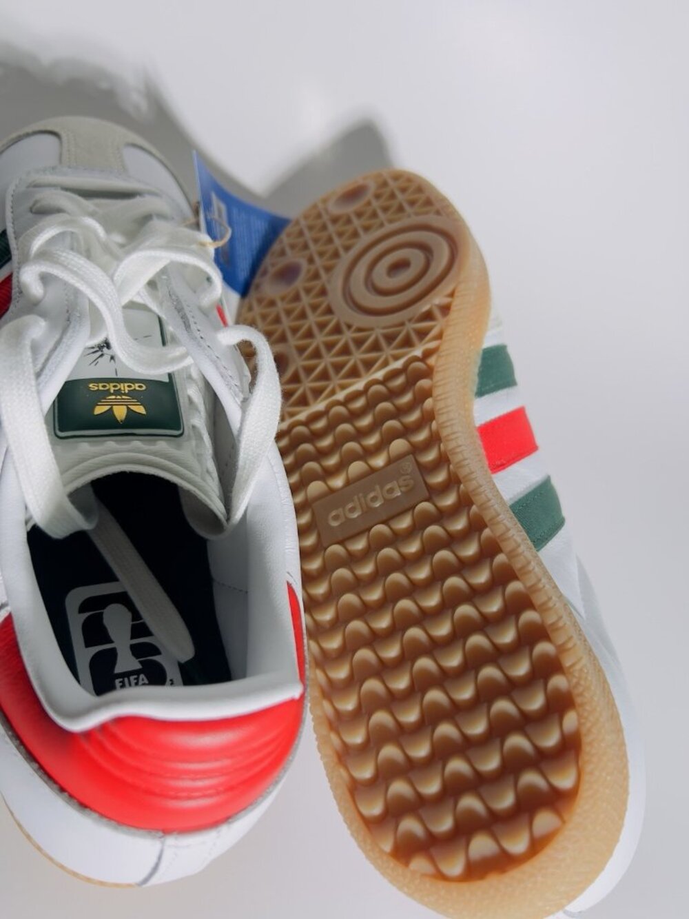 *Adidas Originals SAMBA "Mexico" WORLD CUP White Green Red Sz 8 - Picture 10 of 10